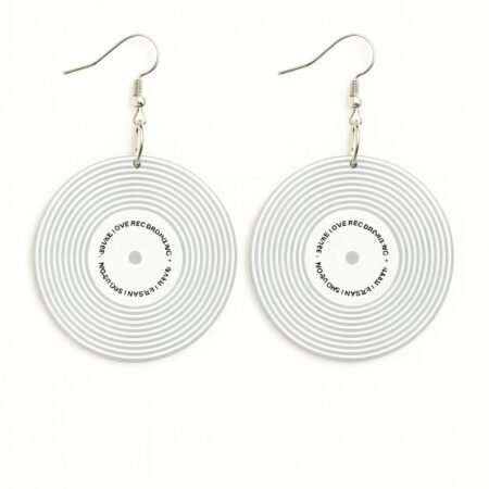 Vinyl Disc Earrings