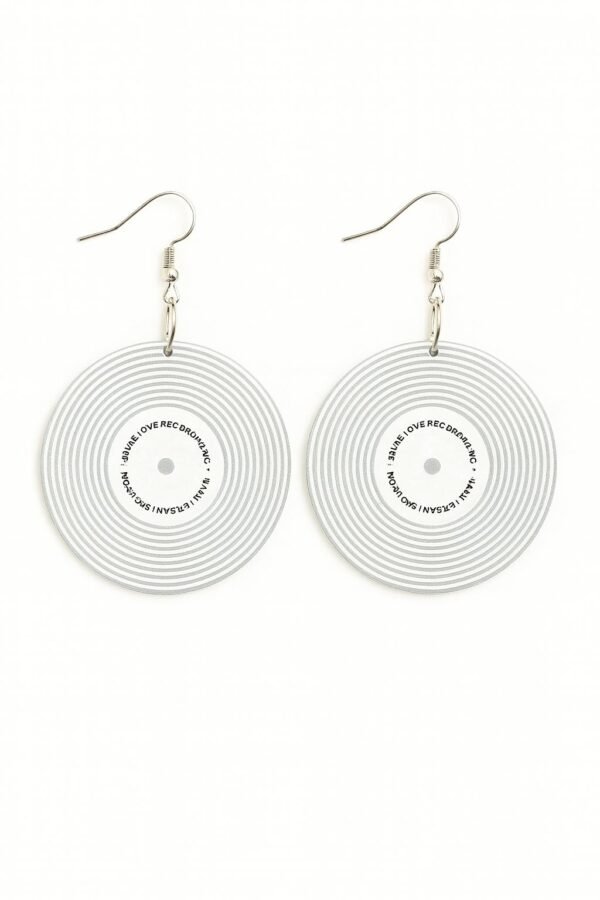 Vinyl Disc Earrings