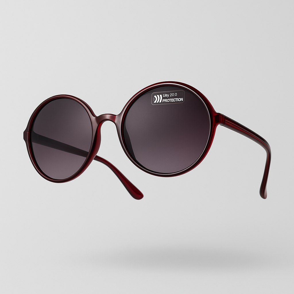 Classic Round Black Frame Sunglasses