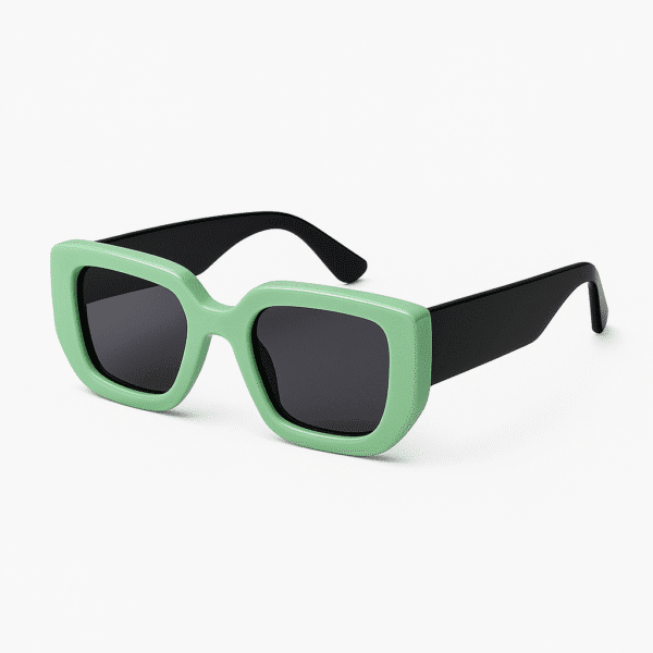 Green Rectangular Sunglasses