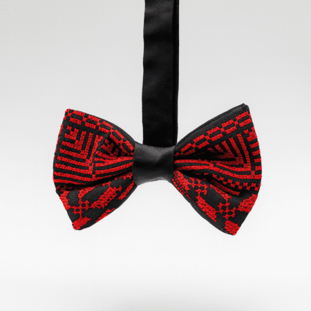 Palestinian Embroidered Bow Tie