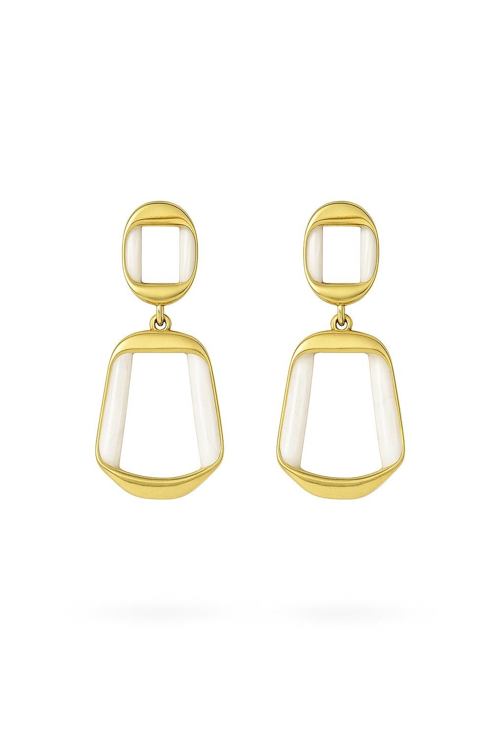 Modern Frame Earrings - Image 3
