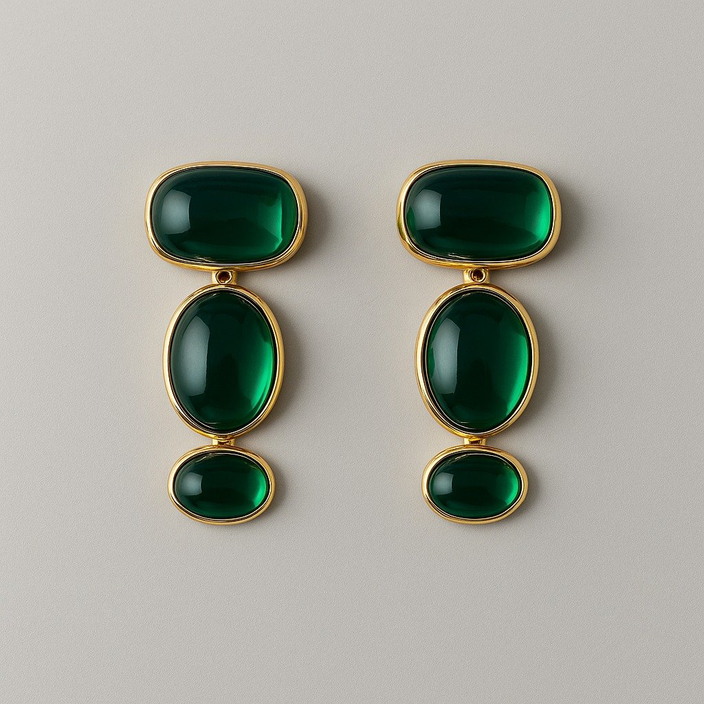 Green Allure Earrings