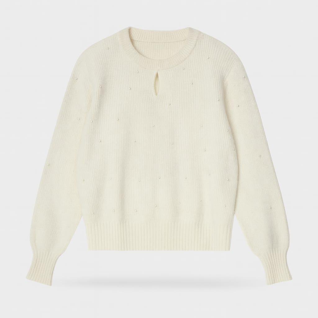 Soft Pearl Knit Sweater