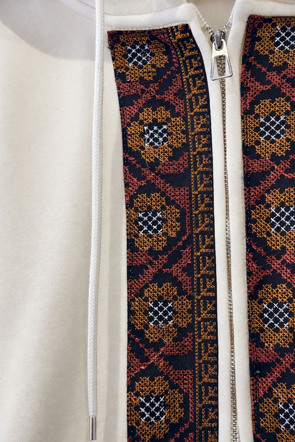 Ivory Tradition Zip Hoodie - Image 2