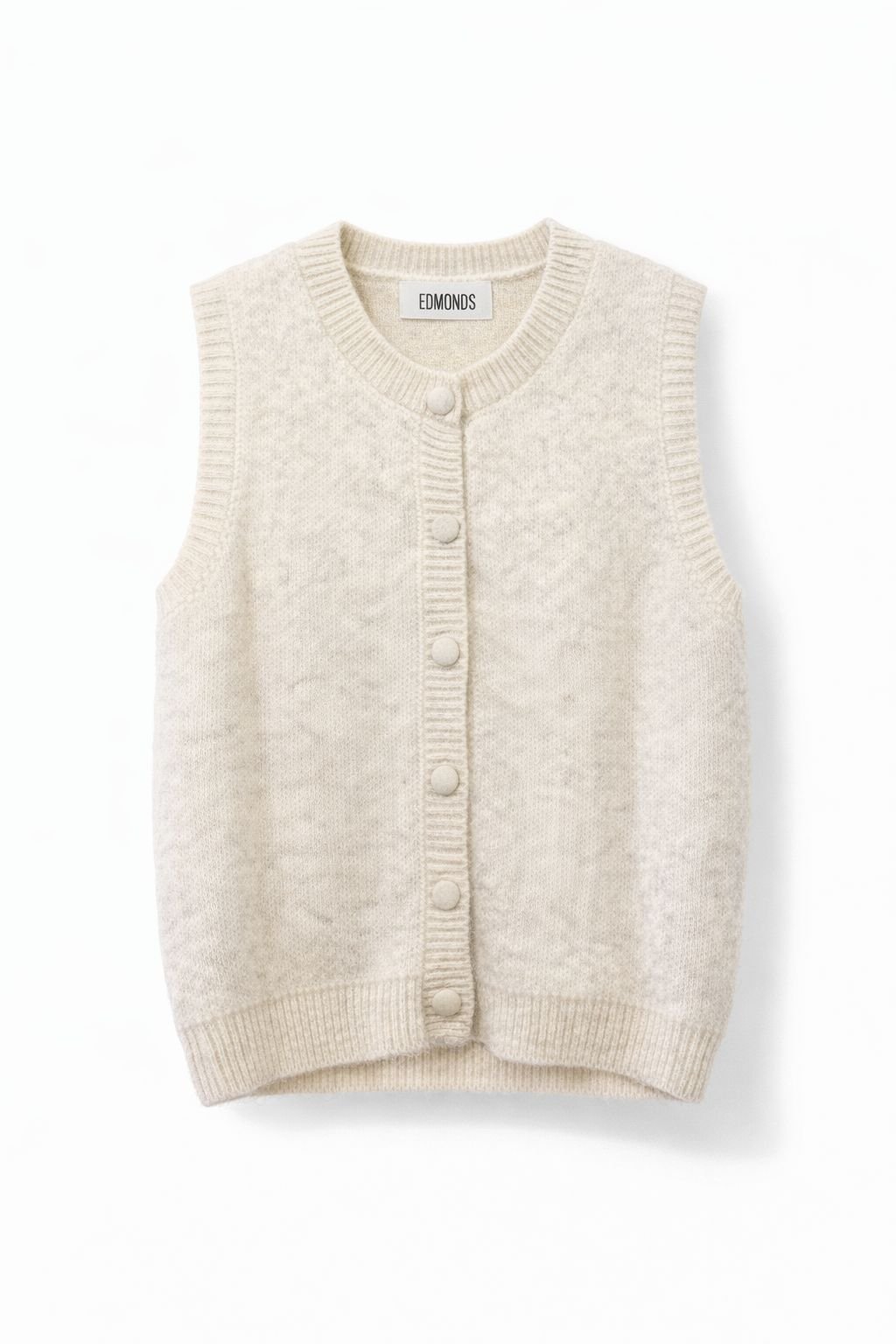 Classic Knit Button-Front Vest