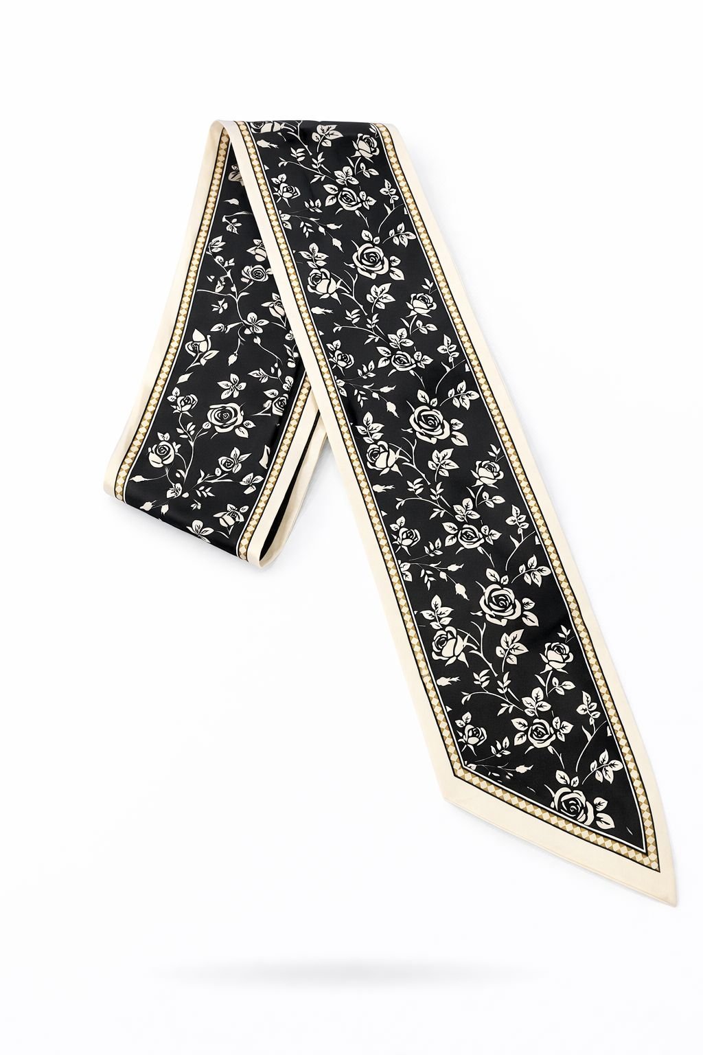 Elegant Floral Silk Scarf