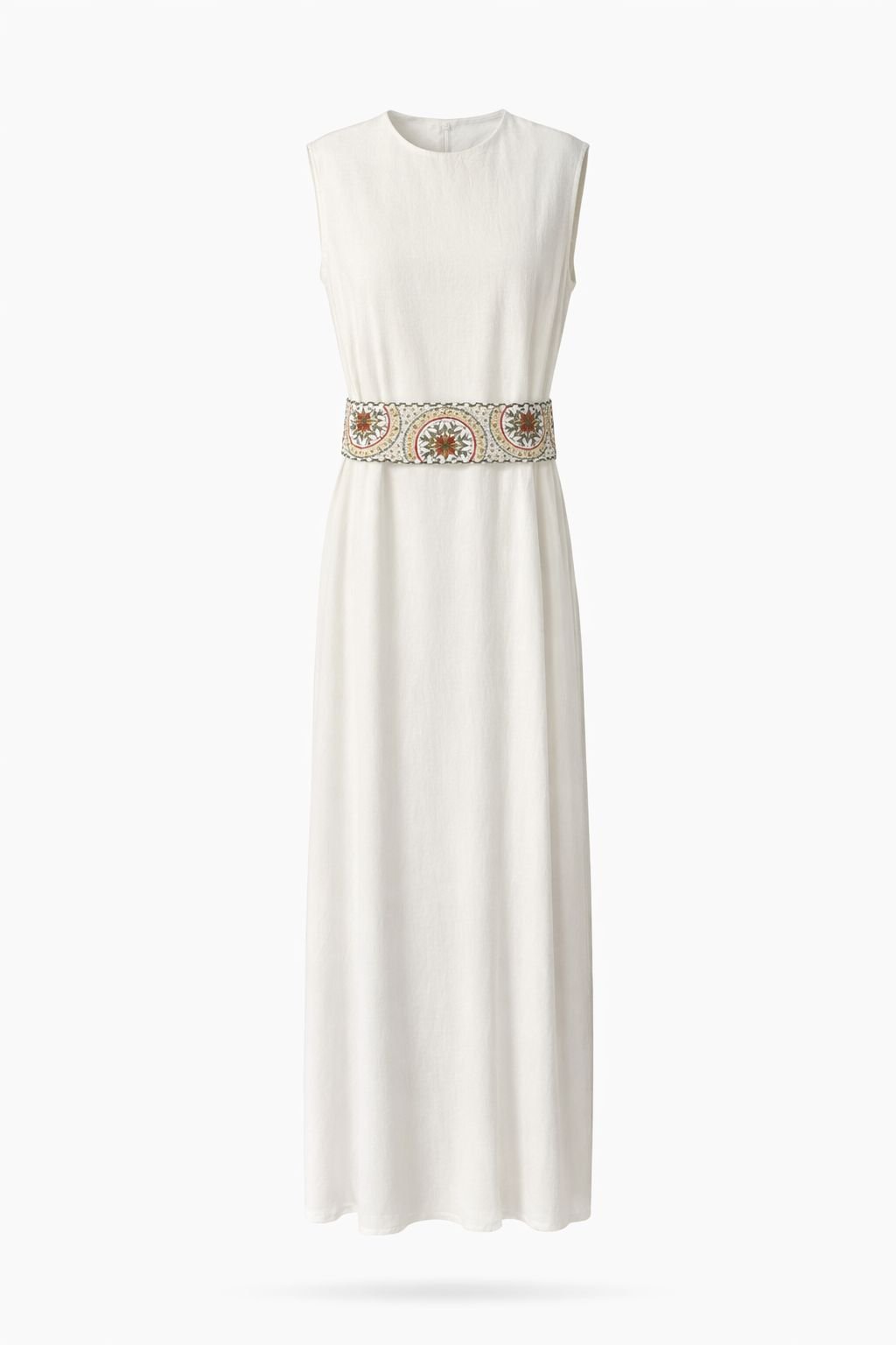 Ivory Heritage Embroidered Open Abaya - Image 2