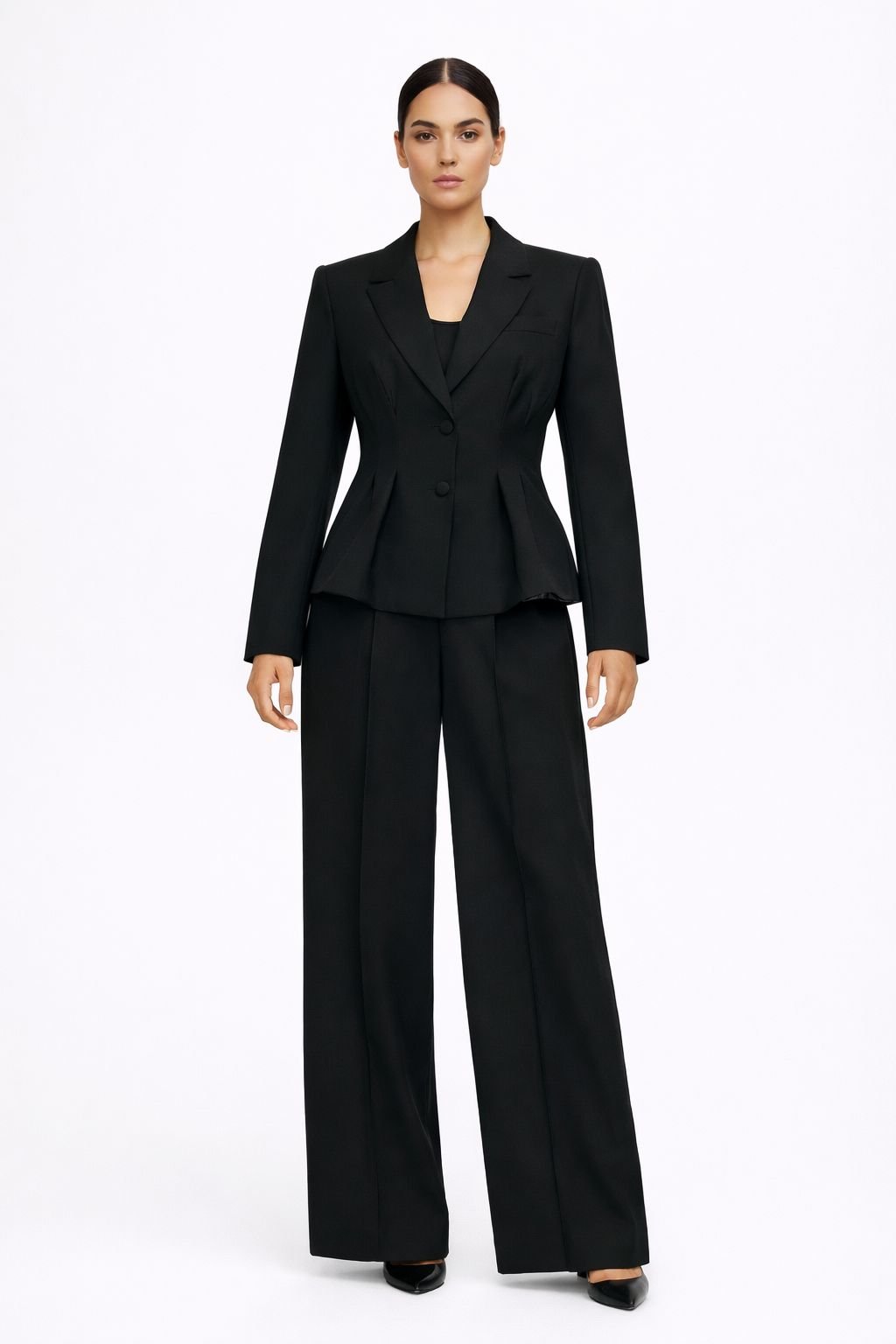 Midnight Elegance Tailored Suit Set