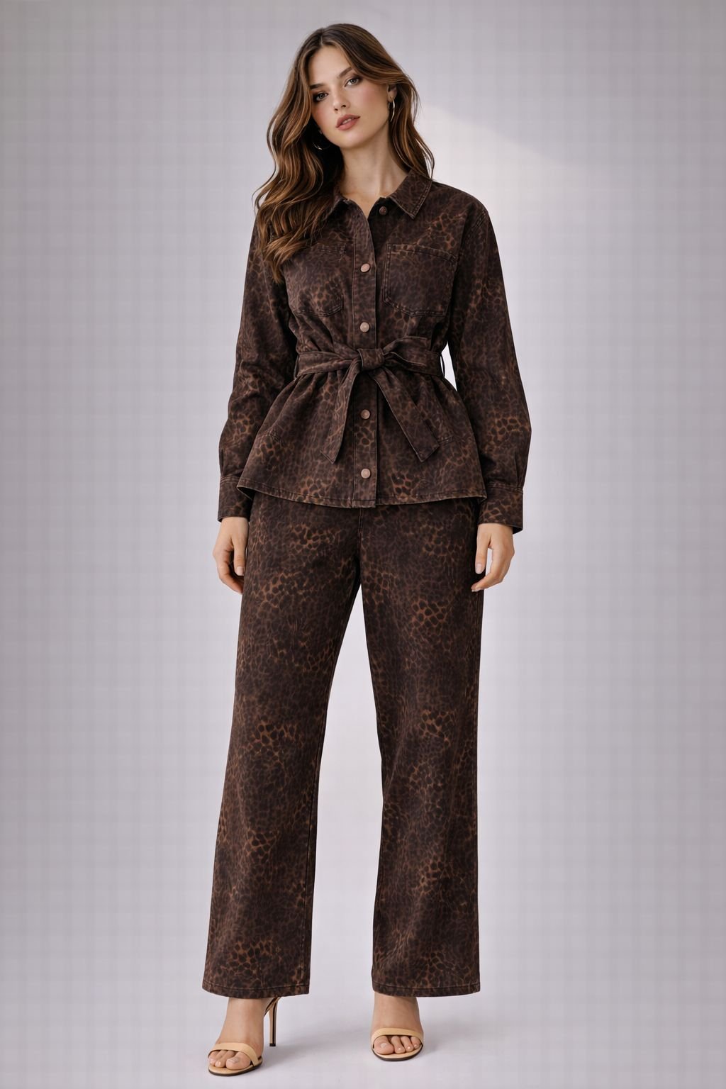 Wild Mocha Belted Set