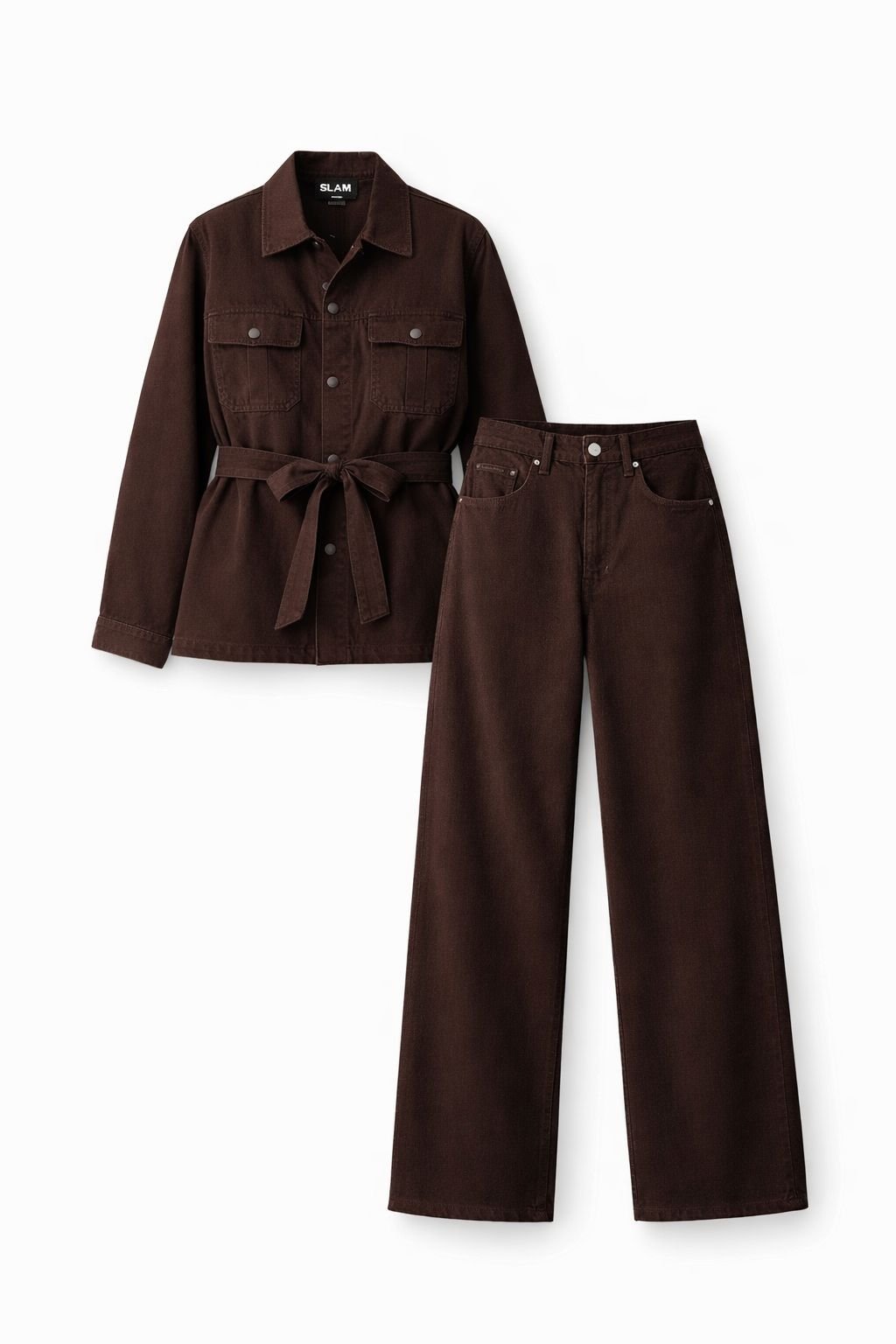 Mocha Denim Utility Set - Image 2