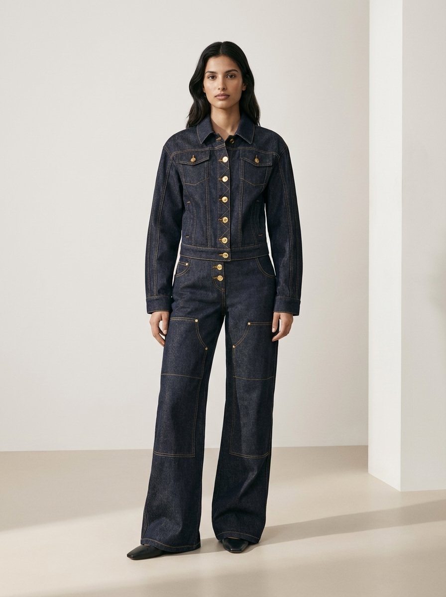 Classic Indigo Denim Utility Set