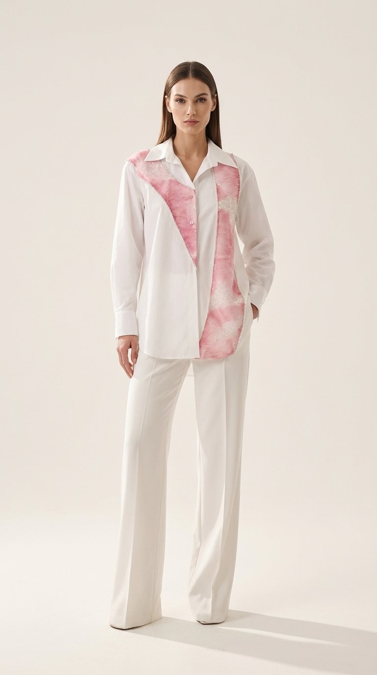 Blush Pearl Statement Shirt