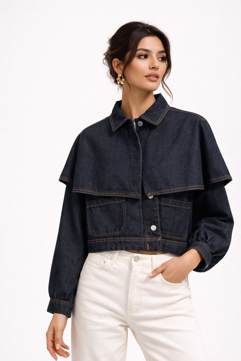 Layered Edge Denim Jacket