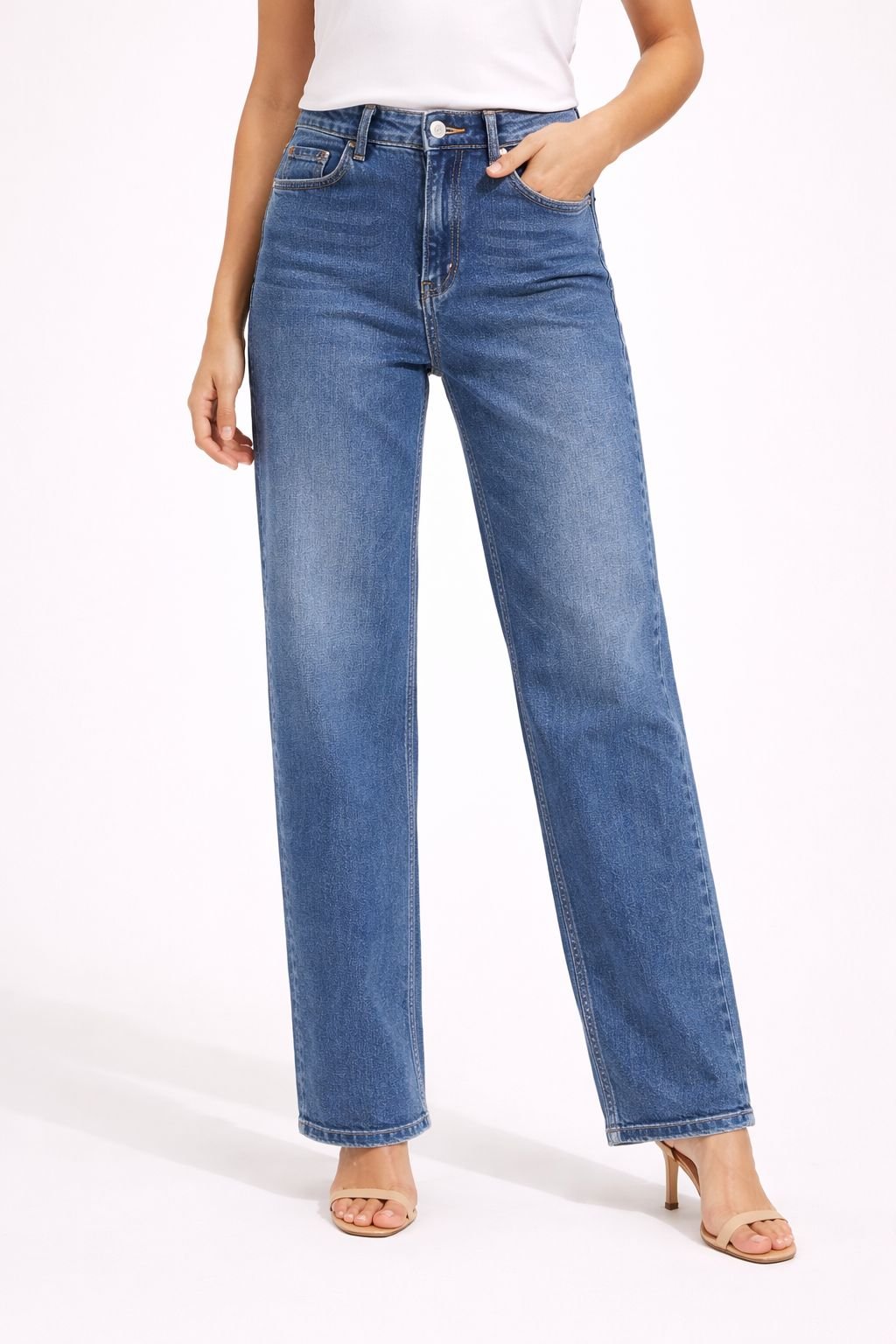 Essential Straight-Leg Denim Jeans