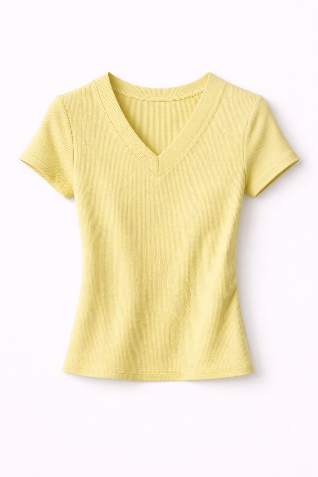 Edmonds Ribbed V-Neck Tee - Image 3