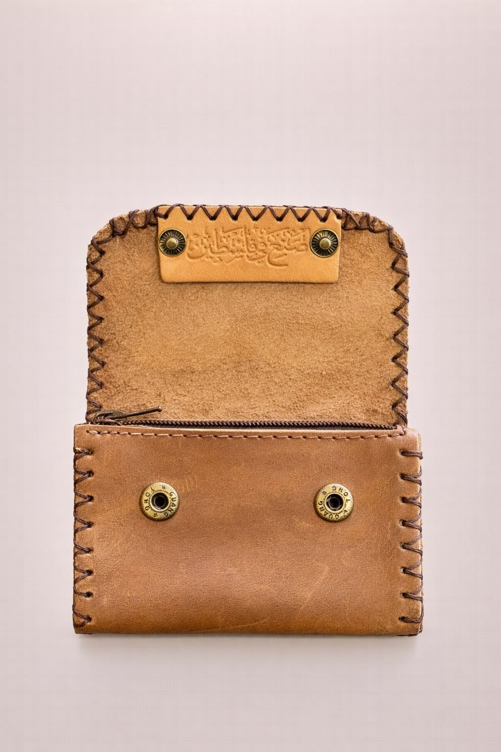 Edmonds Leather Card Holder – Camel Tan - Image 2