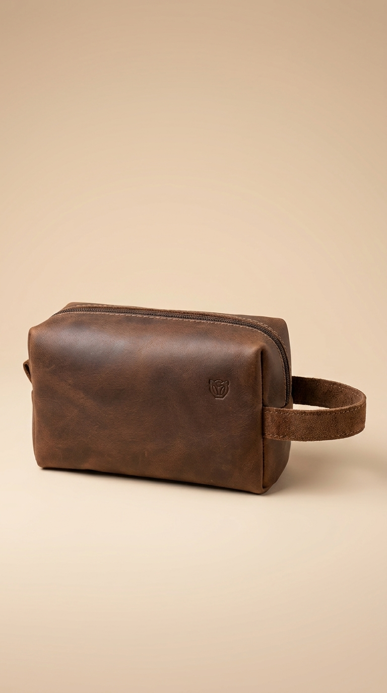 Heritage Leather Travel Pouch