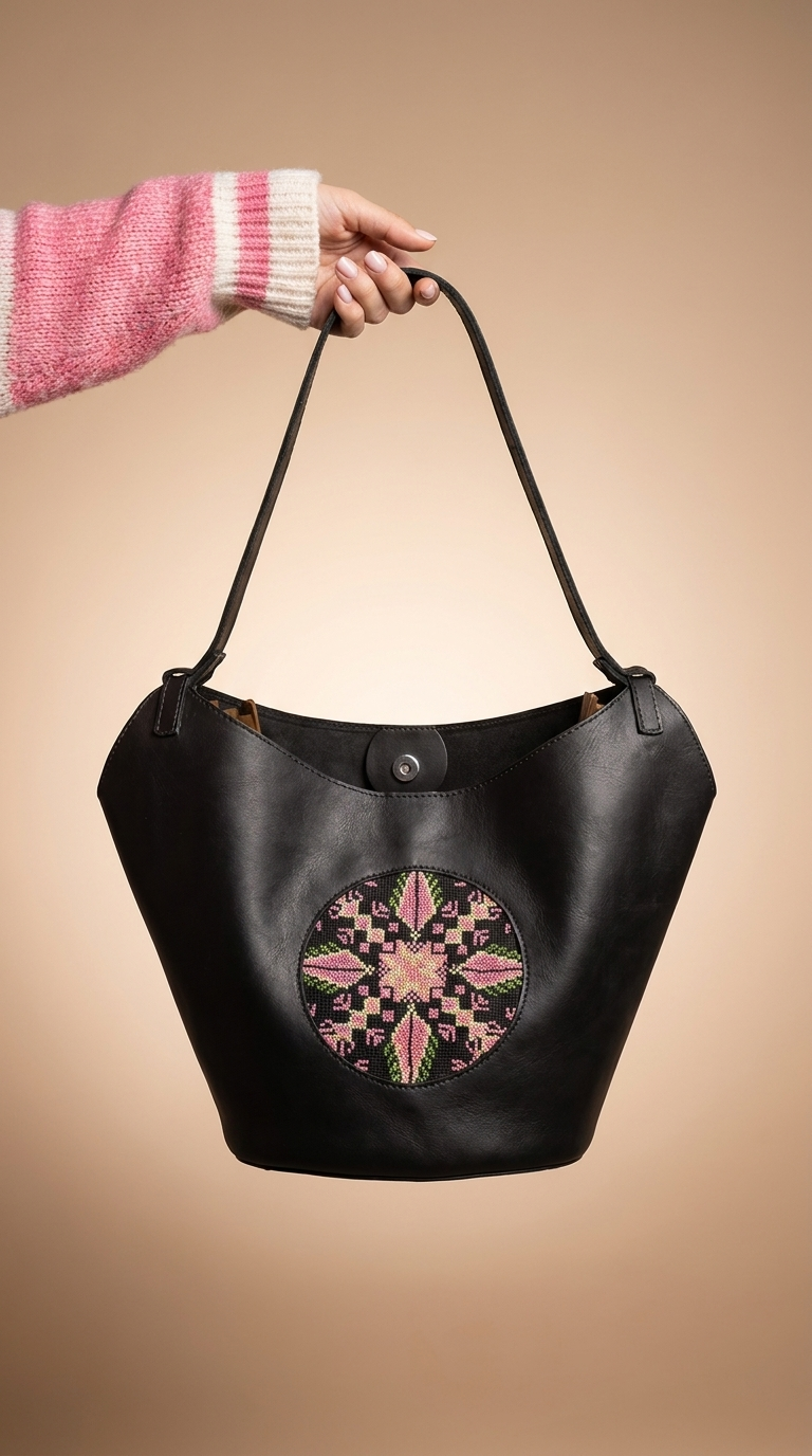 Heritage Embroidered Shoulder Bag