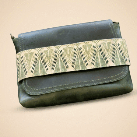 Olive Heritage Leather Clutch