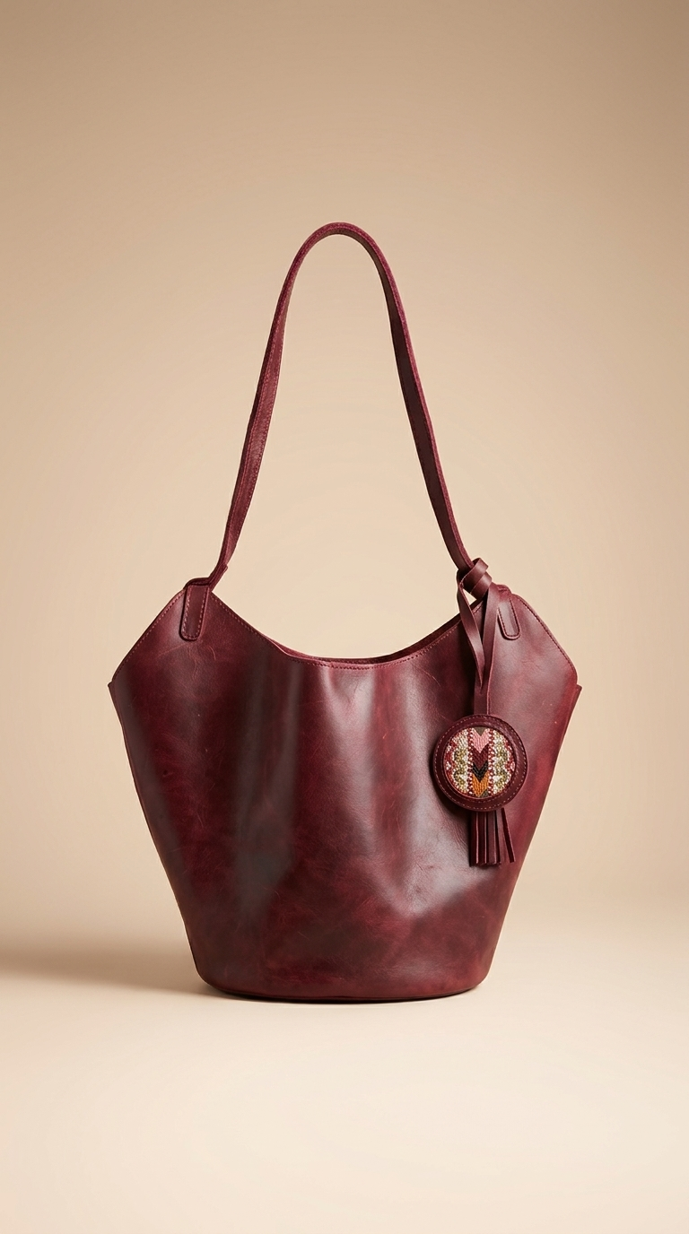 Burgundy Heritage Tote