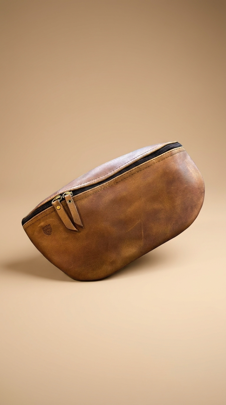 Amber Leather Pouch