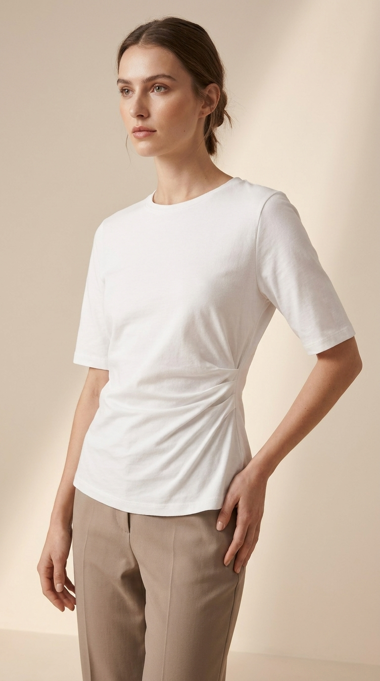 Soft Sculpt Side Tee