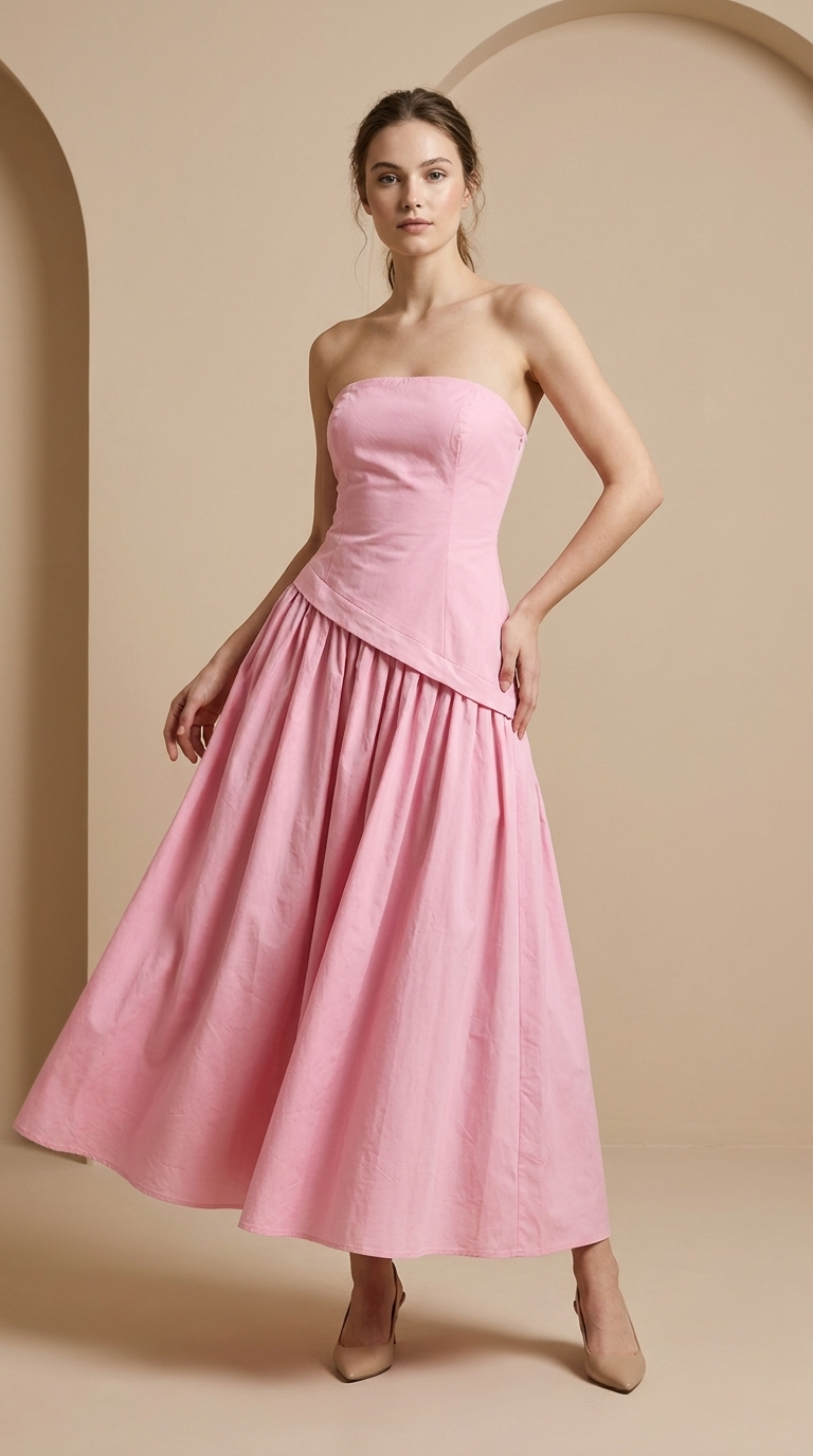 Blush Corset Maxi Dress
