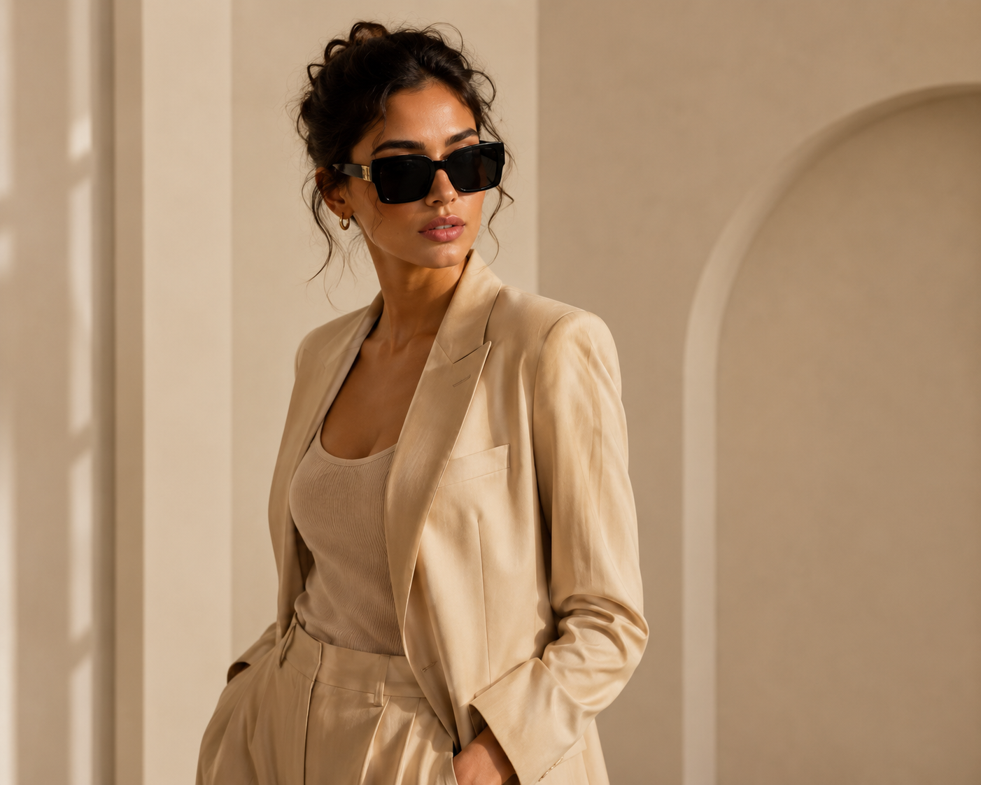 Midnight Luxe Oversized Sunglasses