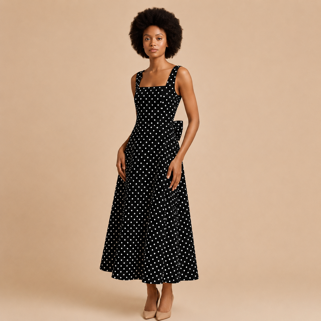 Monaco Polka Dot Maxi Dress