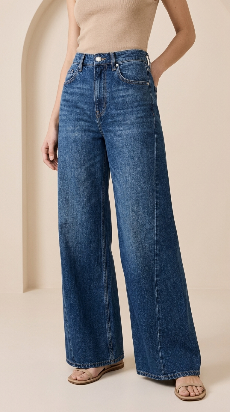 The Riviera Wide-Leg Denim