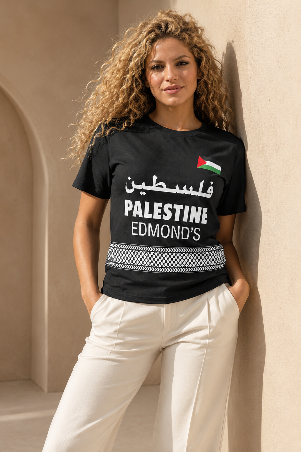 Palestine Heritage Statement Tee – Black
