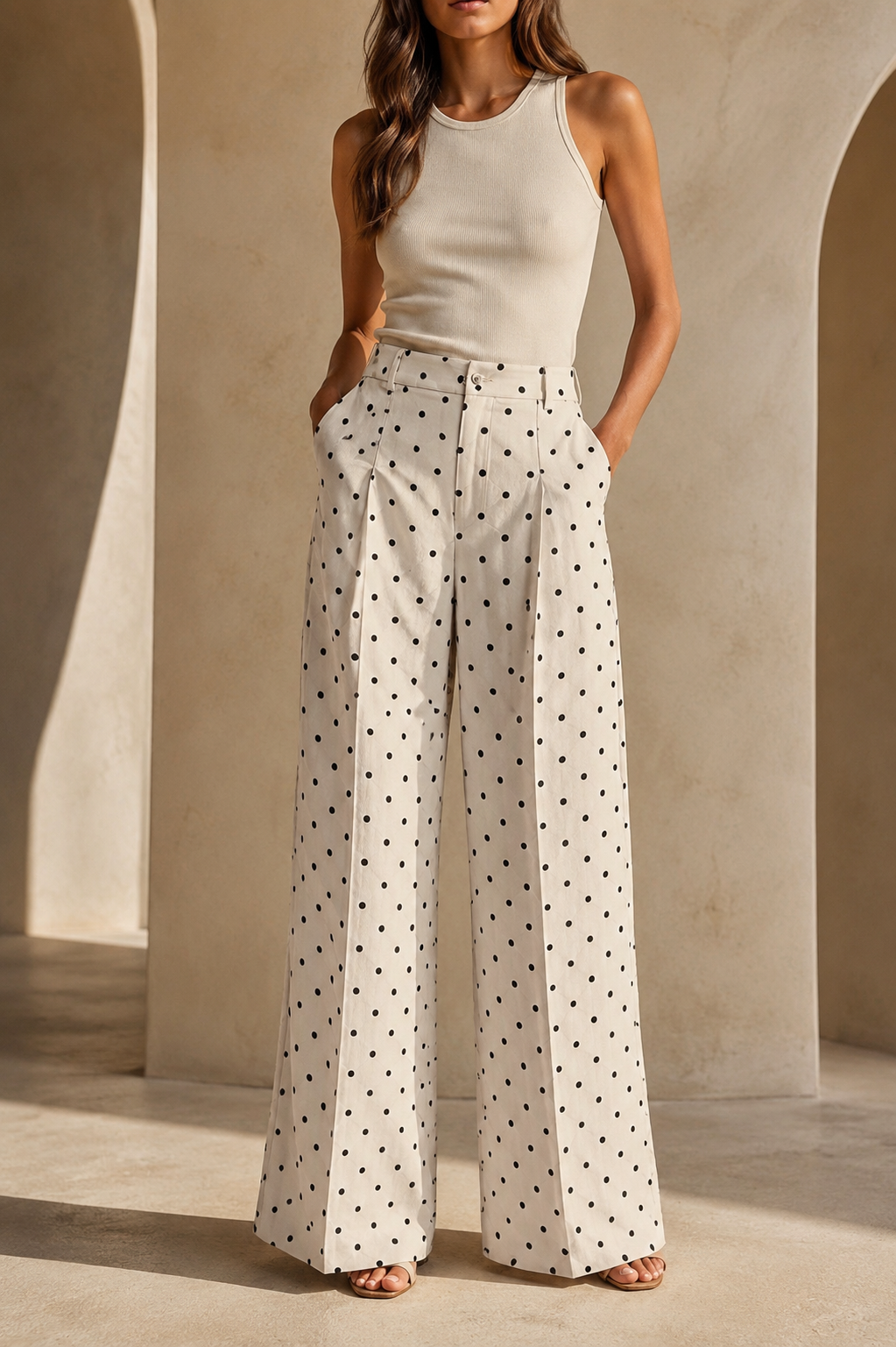 Edmonds Polka Dot Wide-Leg