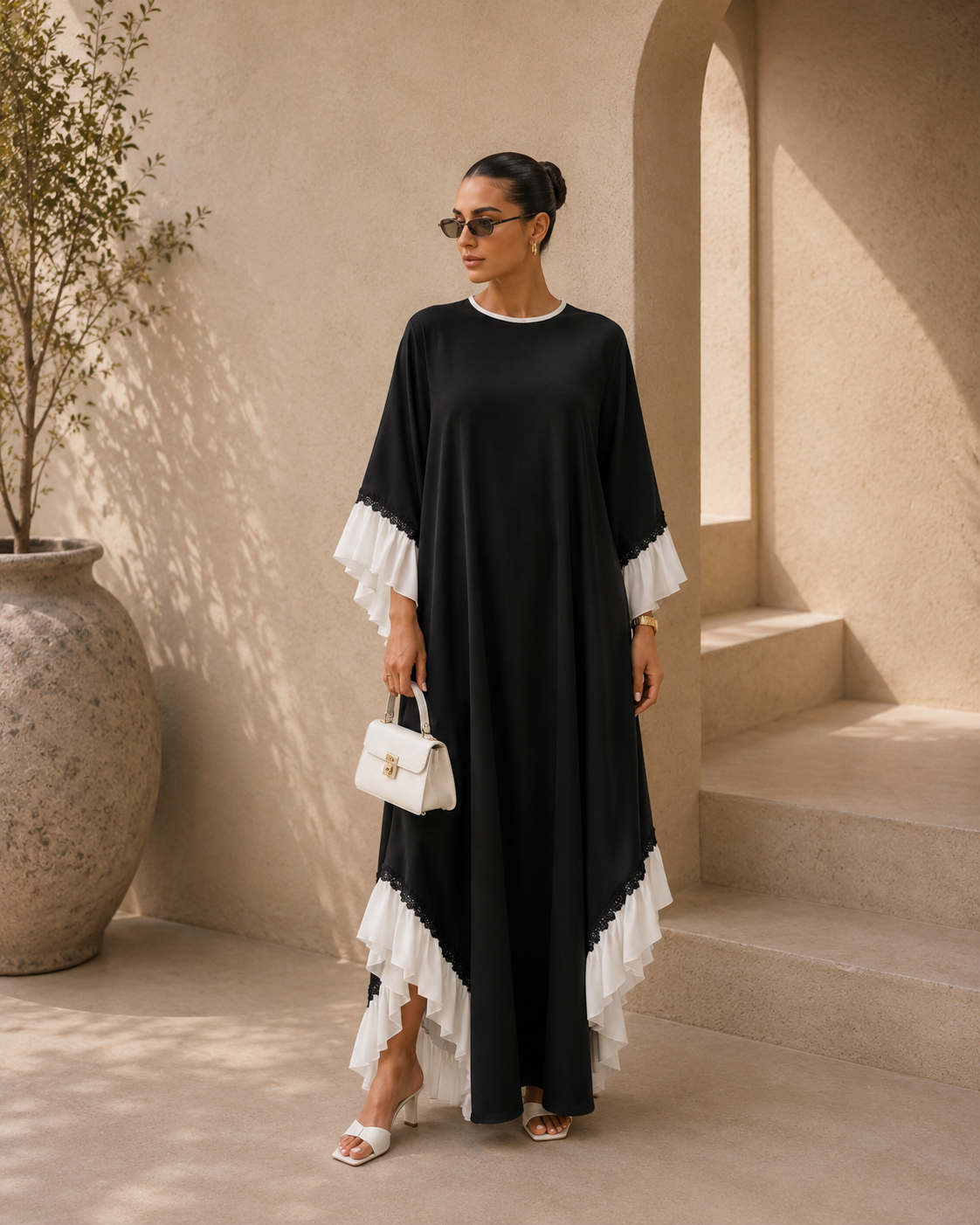 Midnight Cascade Abaya