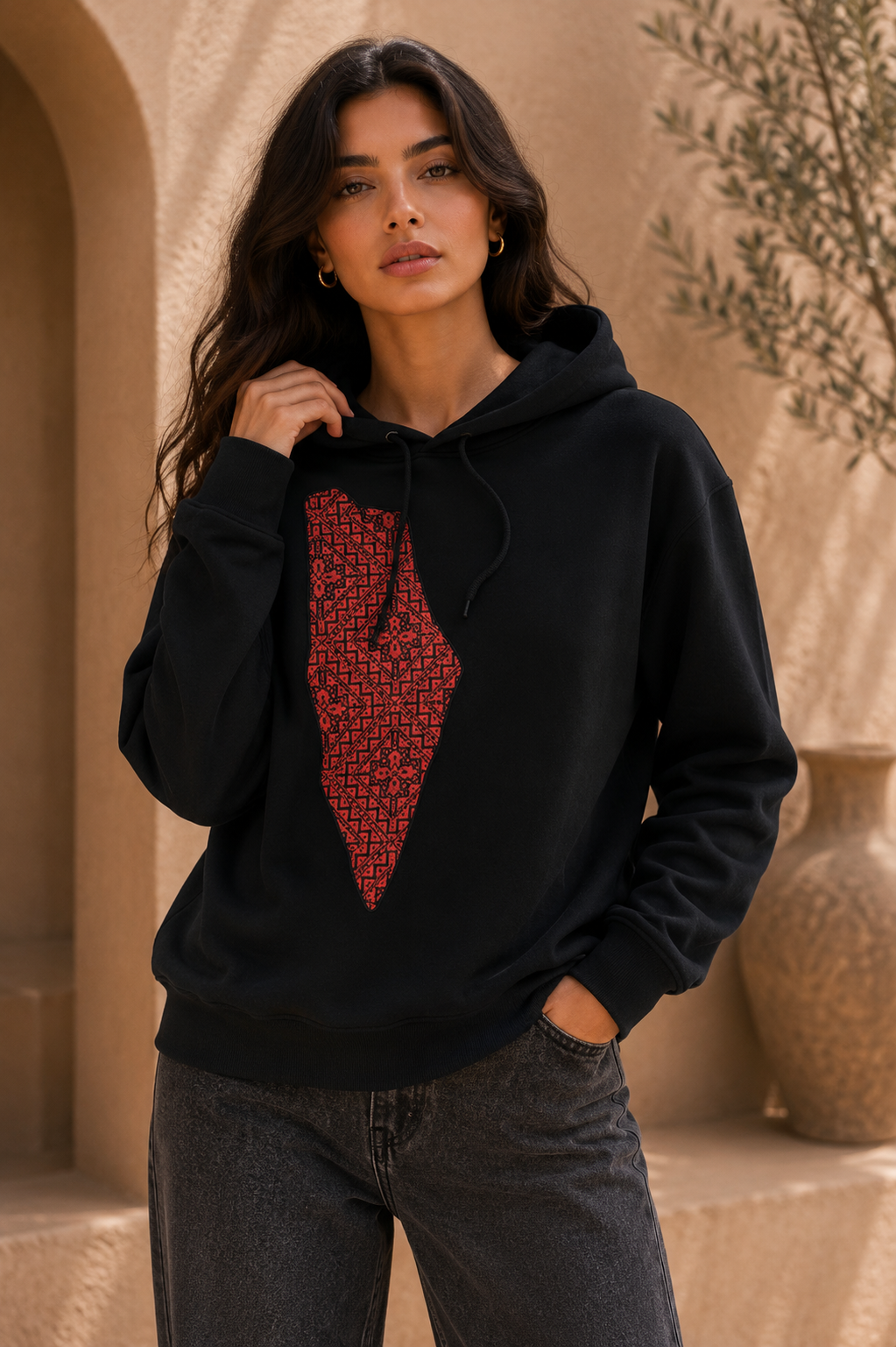 Palestine Tatreez Hoodie