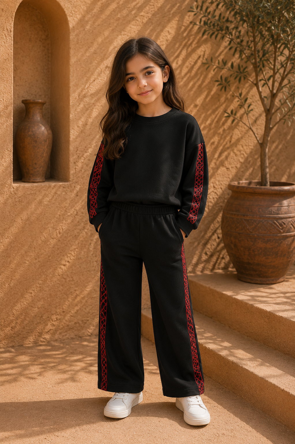 Little Tatreez Tracksuit – Midnight Edition