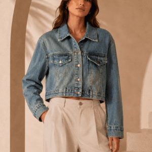 Classic Cropped Denim Jacket