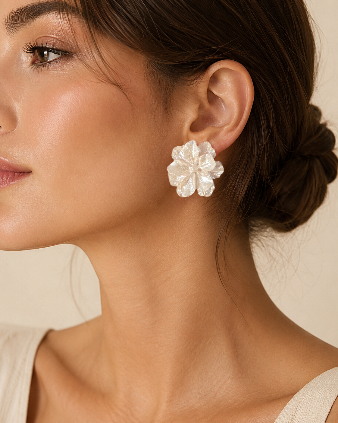 Edmonds Pearl Blossom Stud Earrings