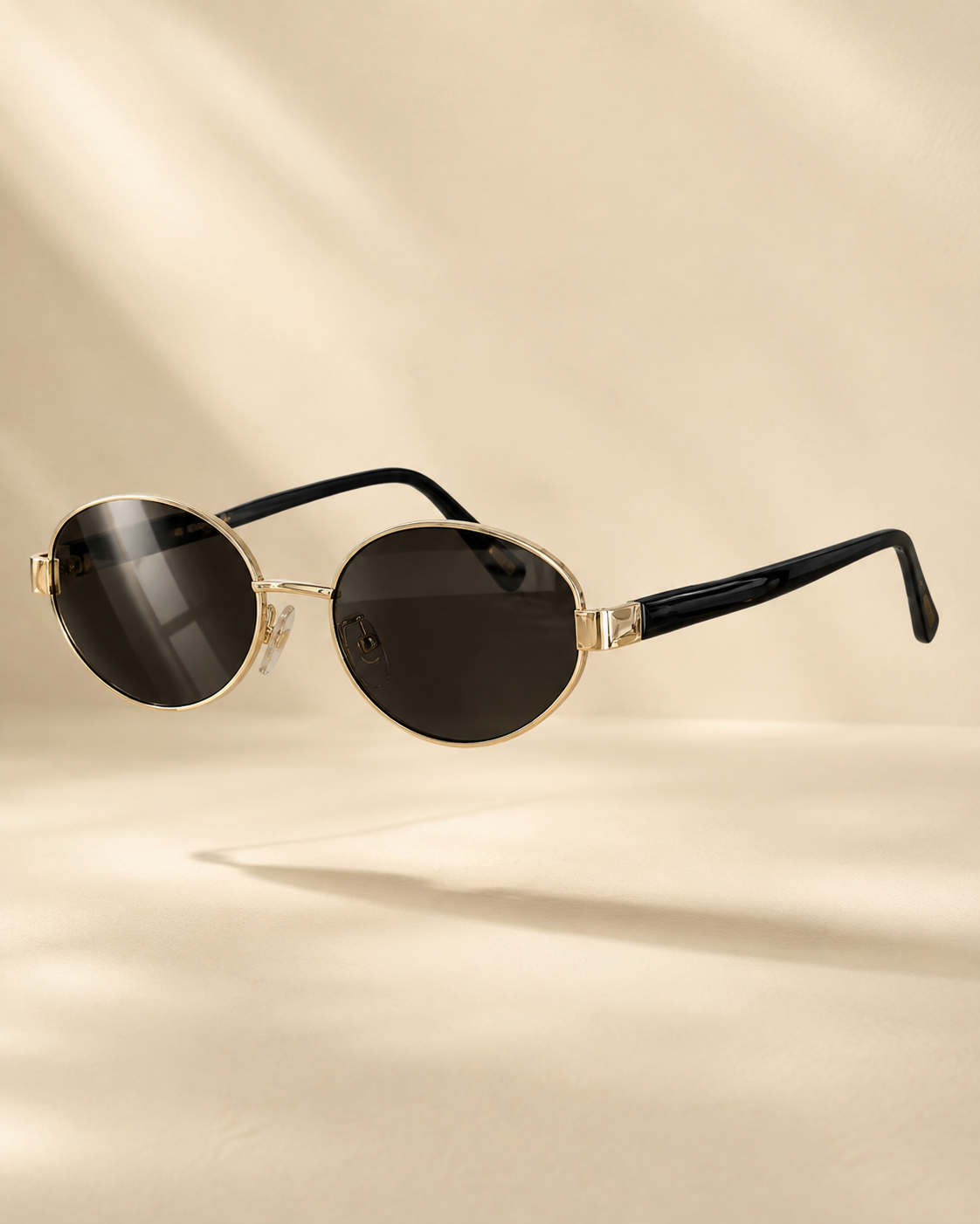 Classic Gold Round Sunglasses