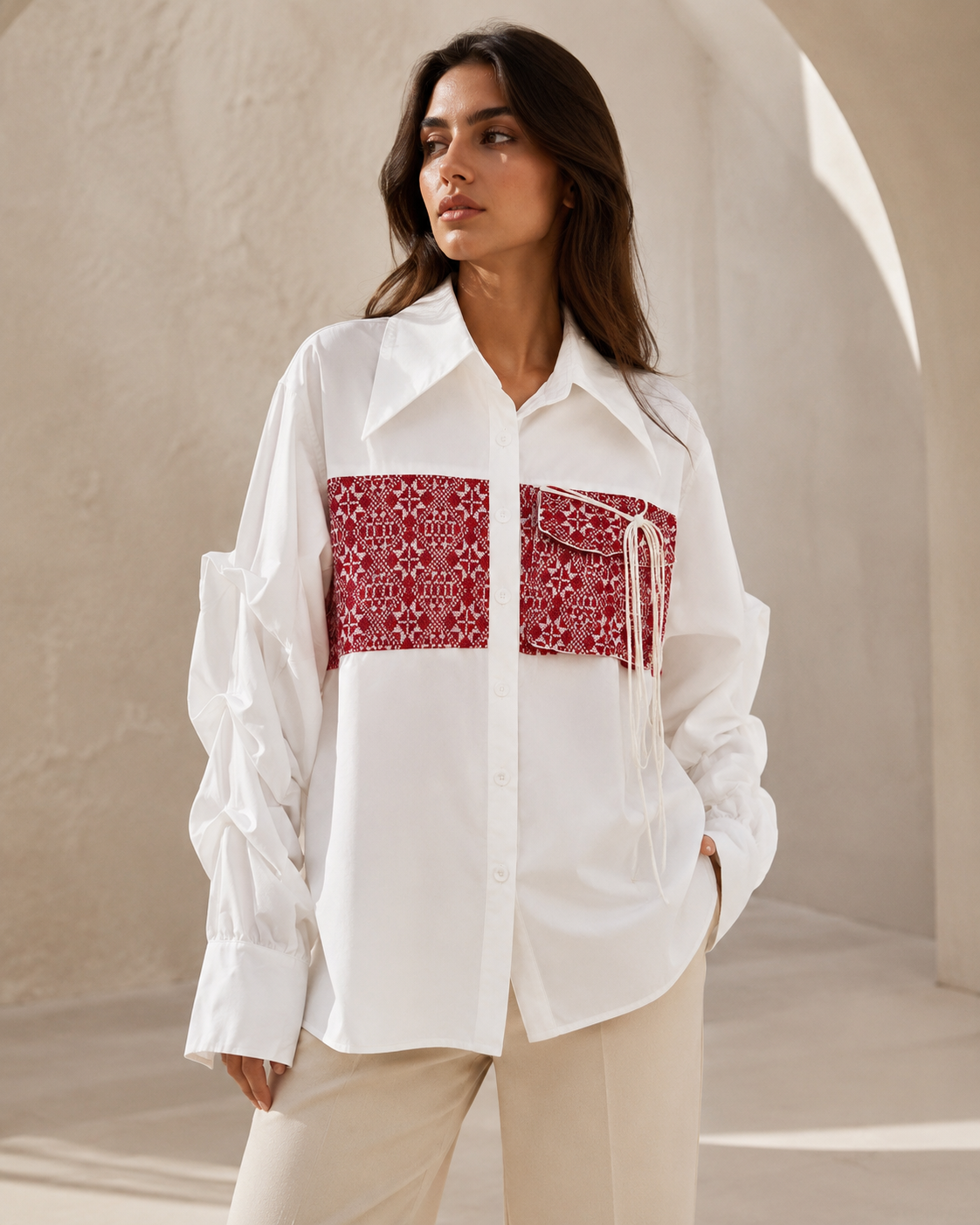 Edmonds Handmade Tatreez Oversized Shirt
