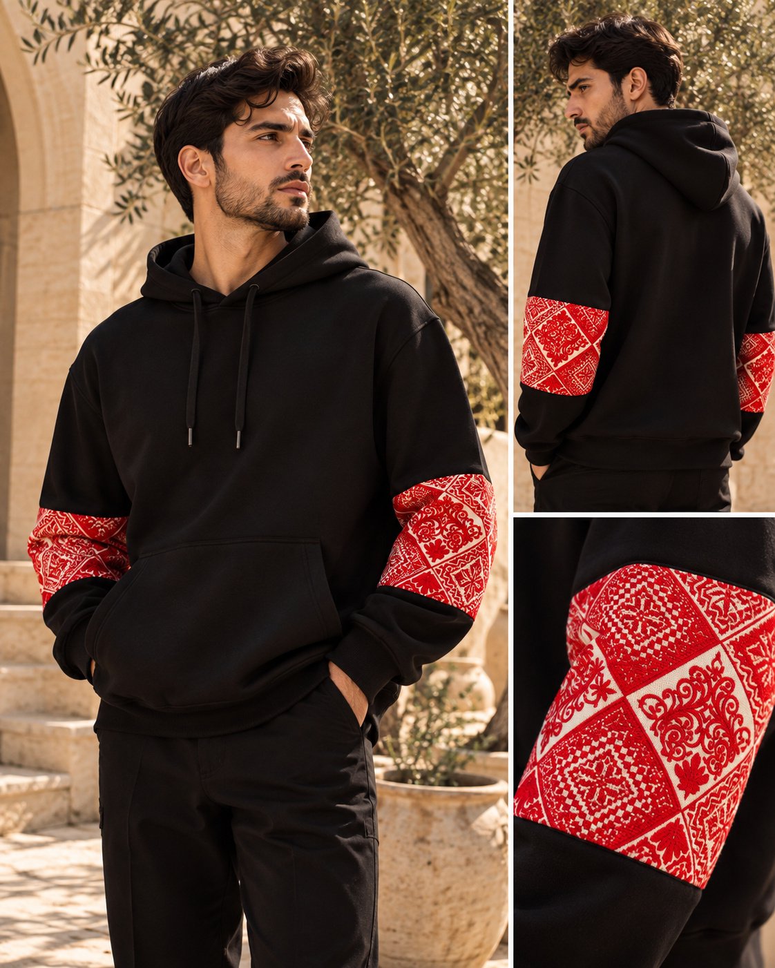 Palestinian Tatreez Heritage Hoodie
