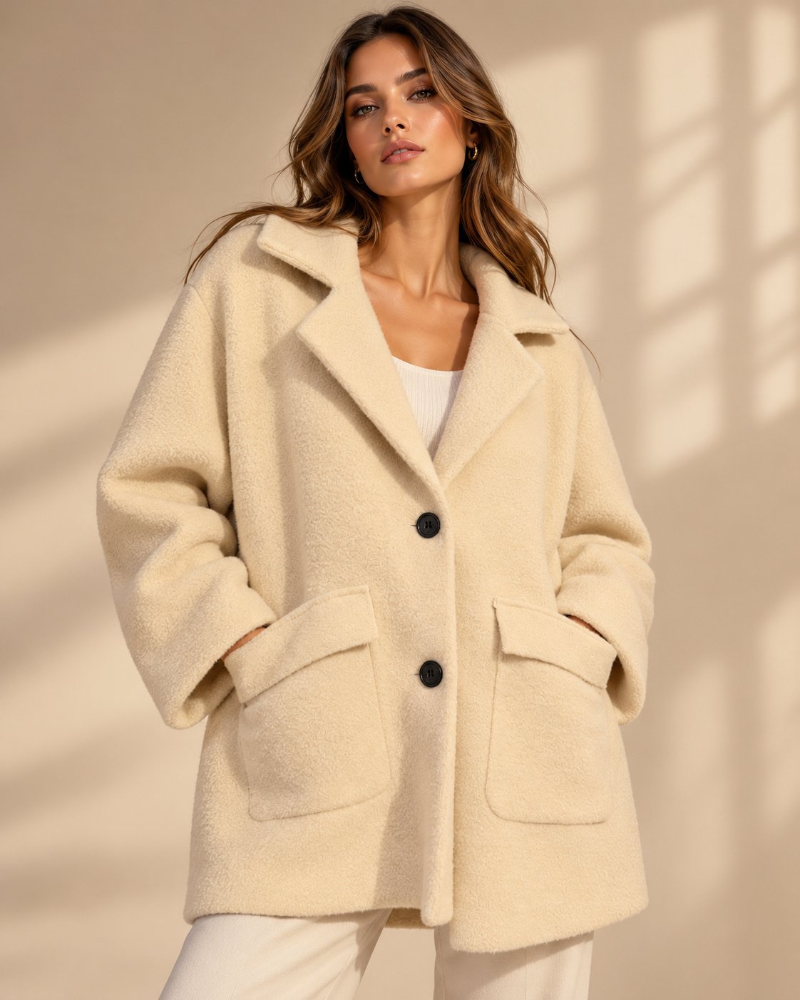 Luxe Teddy Oversized Coat (one size)